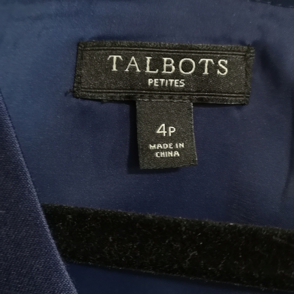 Talbots Pink/Blue Striped Sleeveless Dress Sz4 Cotton/Silk - Picture 3 of 5